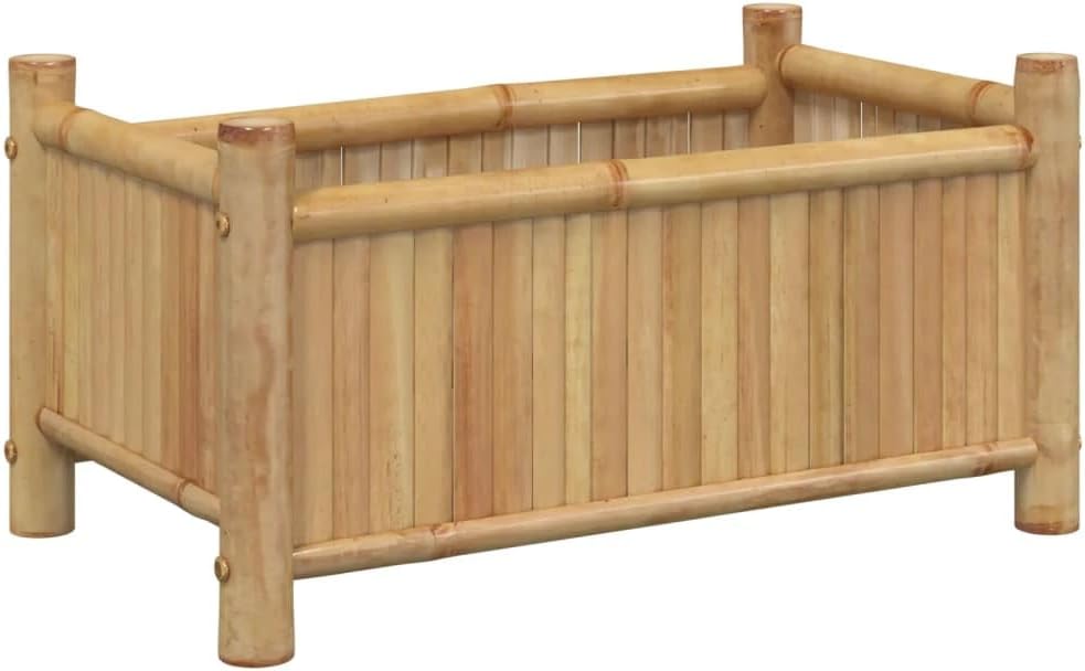 Bamboo Raised Garden Planter Box