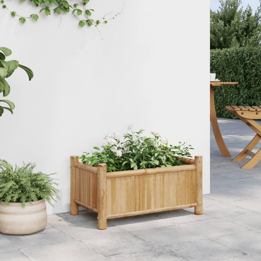 Bamboo Raised Garden Planter Box