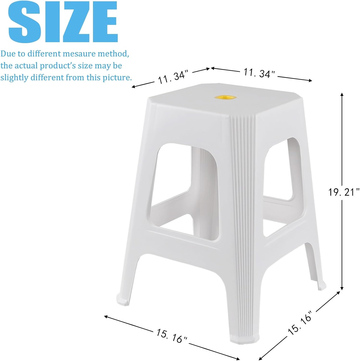 White Stackable Counter Stools 6 Pack Indoor Outdoor Seats