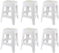 White Stackable Counter Stools 6 Pack Indoor Outdoor Seats