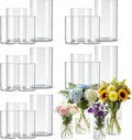 Clear Cylinder Glass Vases 24 Pack Home Wedding Decor