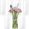 6 Inch Clear Cylinder Vases 12 Pack Wedding Decor