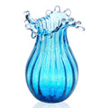 Green Bubble Blown Glass Vase Home Wedding Decor