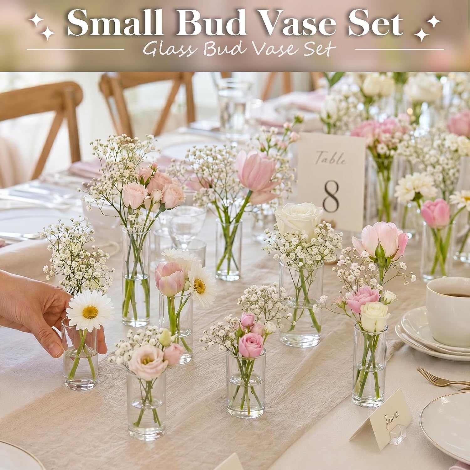 Clear Cylinder Glass Vases 24 Pack Home Wedding Decor