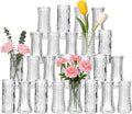 Clear Mini Glass Bud Vases 24 Pack Wedding Decor